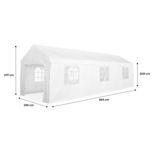Tenda per ricevimenti, 3x9m, bianco