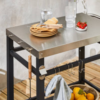 Carrello per barbecue, nero