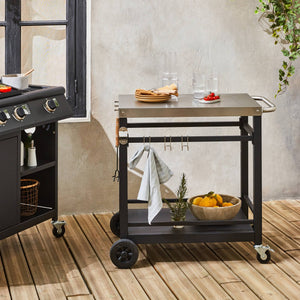 Carrello per barbecue, nero