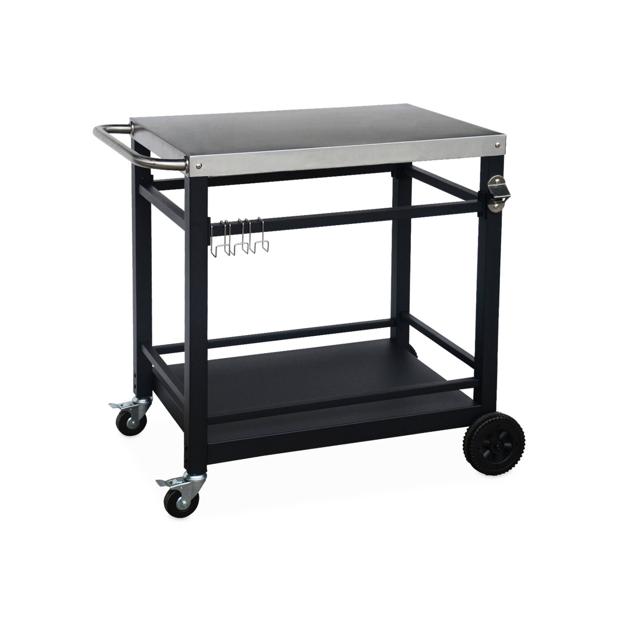 Carrello per barbecue, nero