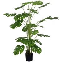 Pianta Artificiale Monstera Alta 180cm per Interno ed Esterno con Vaso Incluso