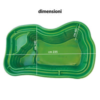 Laghetto da giardino maggiore verde e pompa gda 6000 uvc 11 watt