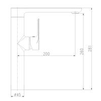 Miscelatore monocomando lavello cucina orientabile tunisi installazione rapida *** finitura- cromo lucido, confezione 1