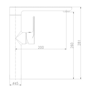 Miscelatore monocomando lavello cucina orientabile tunisi installazione rapida *** finitura- cromo lucido, confezione 1