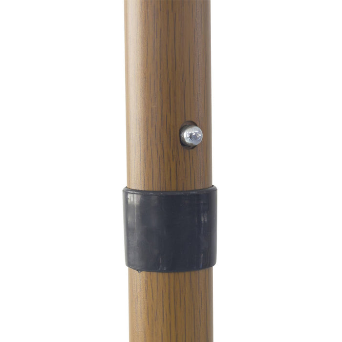 Ombrellone dritto con frange 2m, acciaio, verde kaki