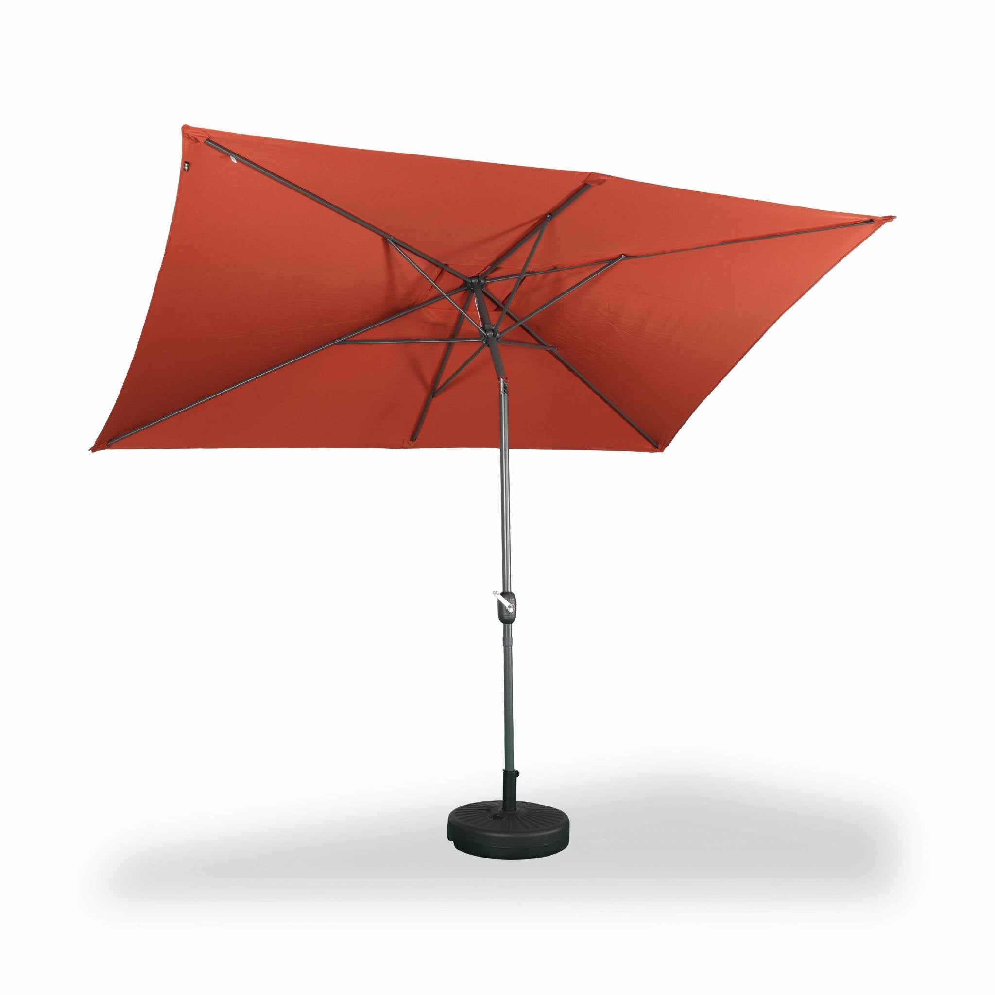 Ombrellone rettangolare 2x3m, terracotta