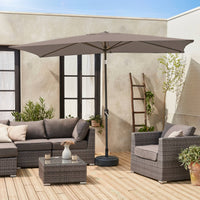 Ombrellone rettangolare 2x3m, beige