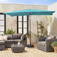 Ombrellone rettangolare 2x3m, turchese