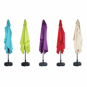 Ombrellone rettangolare 2x3m, sabbia