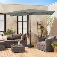 Ombrellone rettangolare 2x3m, verde kaki