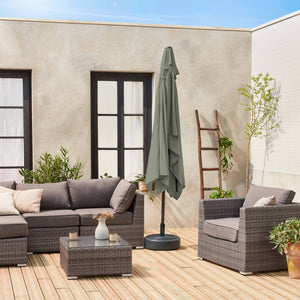 Ombrellone rettangolare 2x3m, verde kaki