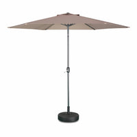 Ombrellone palo centrale  rotondo 300cm  in legno, beige