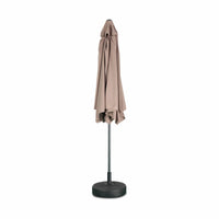 Ombrellone palo centrale  rotondo 300cm  in legno, beige