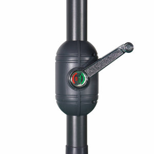 Ombrellone palo centrale  rotondo 300cm  in legno, beige