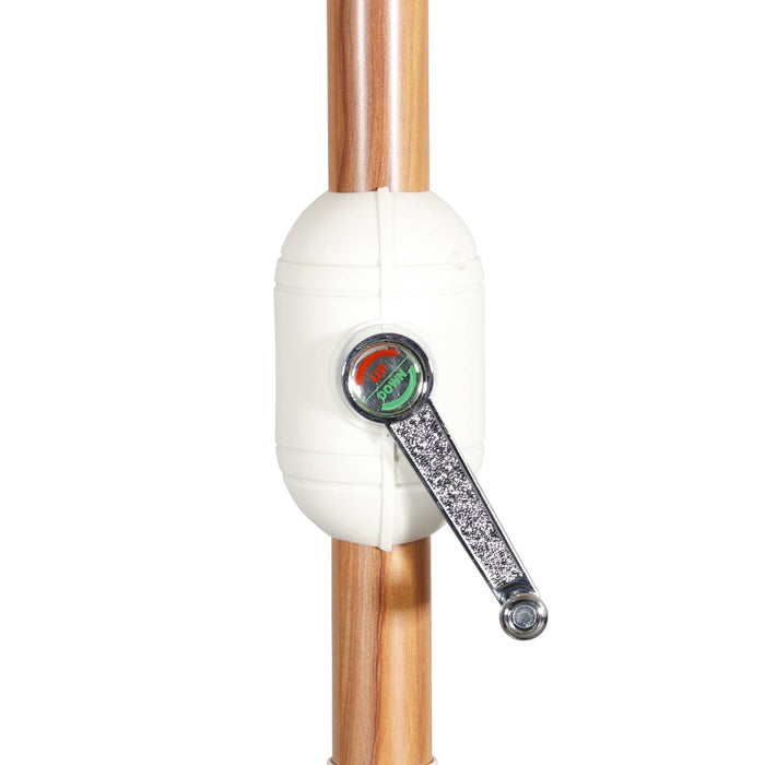 Ombrellone palo centrale  rotondo 300cm  in legno, sabbia