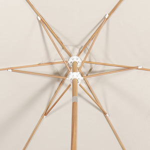 Ombrellone palo centrale  rotondo 300cm  in legno, sabbia