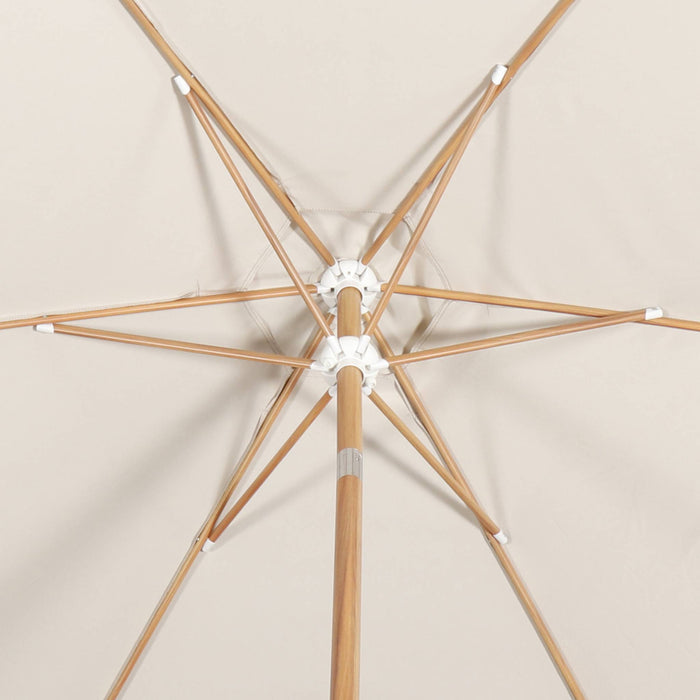 Ombrellone palo centrale  rotondo 300cm  in legno, sabbia