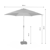 Ombrellone palo centrale  rotondo 300cm  in legno, sabbia