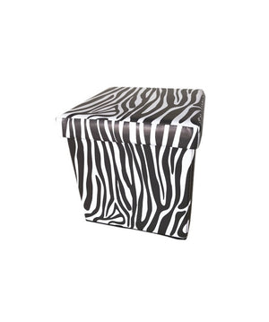 PUFF CUBO 32x32x32 PIEGH. ZEBRA