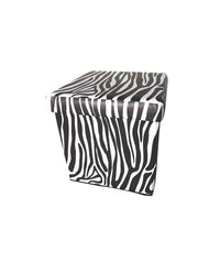 PUFF CUBO 32x32x32 PIEGH. ZEBRA