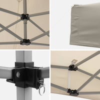 Gazebo da giardino 3x3m, sabbia