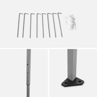 Gazebo da giardino 3x3m, sabbia