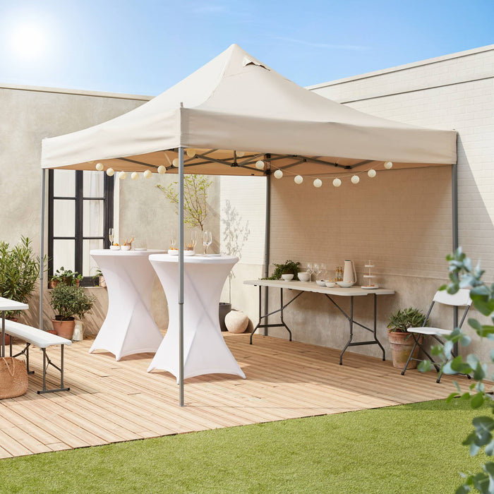 Gazebo da giardino 3x3m, sabbia