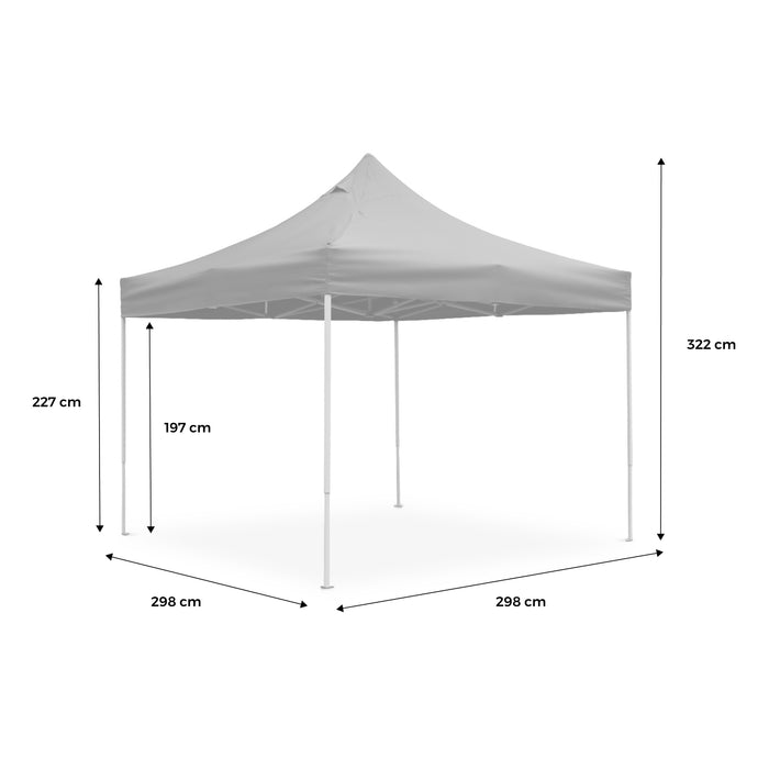 Gazebo da giardino 3x3m, sabbia