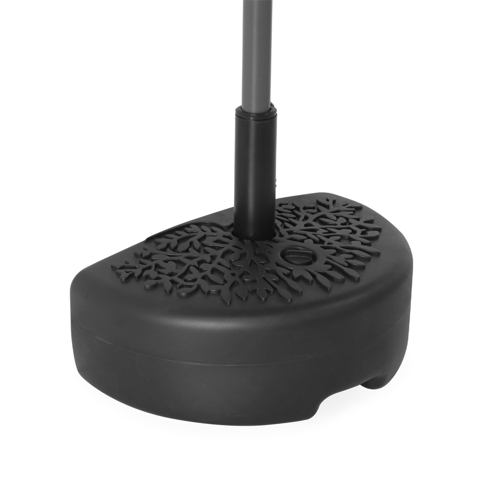 Base per ombrellone   mezzaluna  in plastica, nero