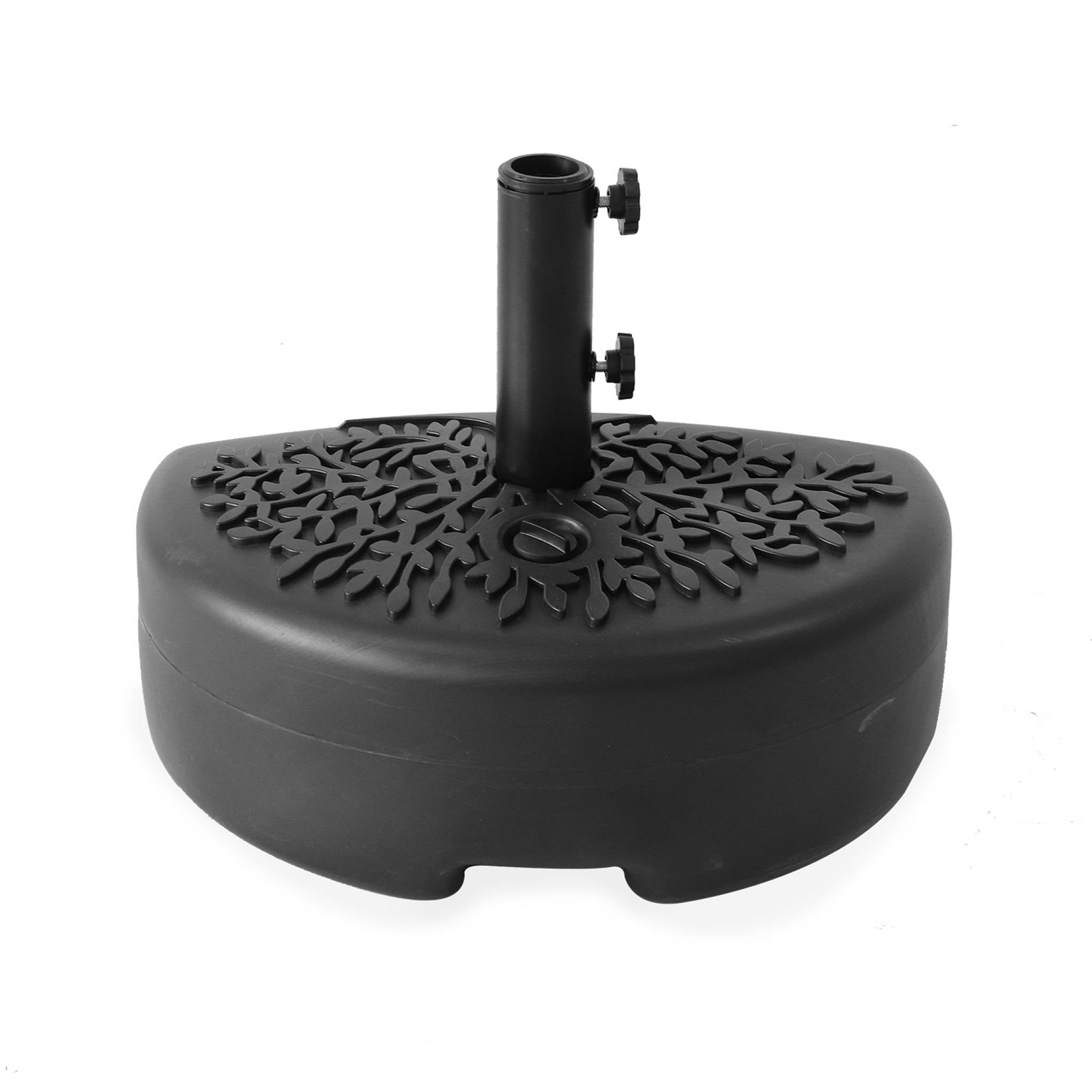 Base per ombrellone   mezzaluna  in plastica, nero