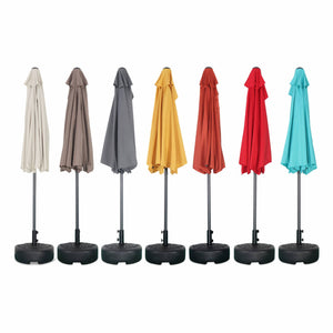 Mezzo ombrellone per balcone, 2.5m, terracotta