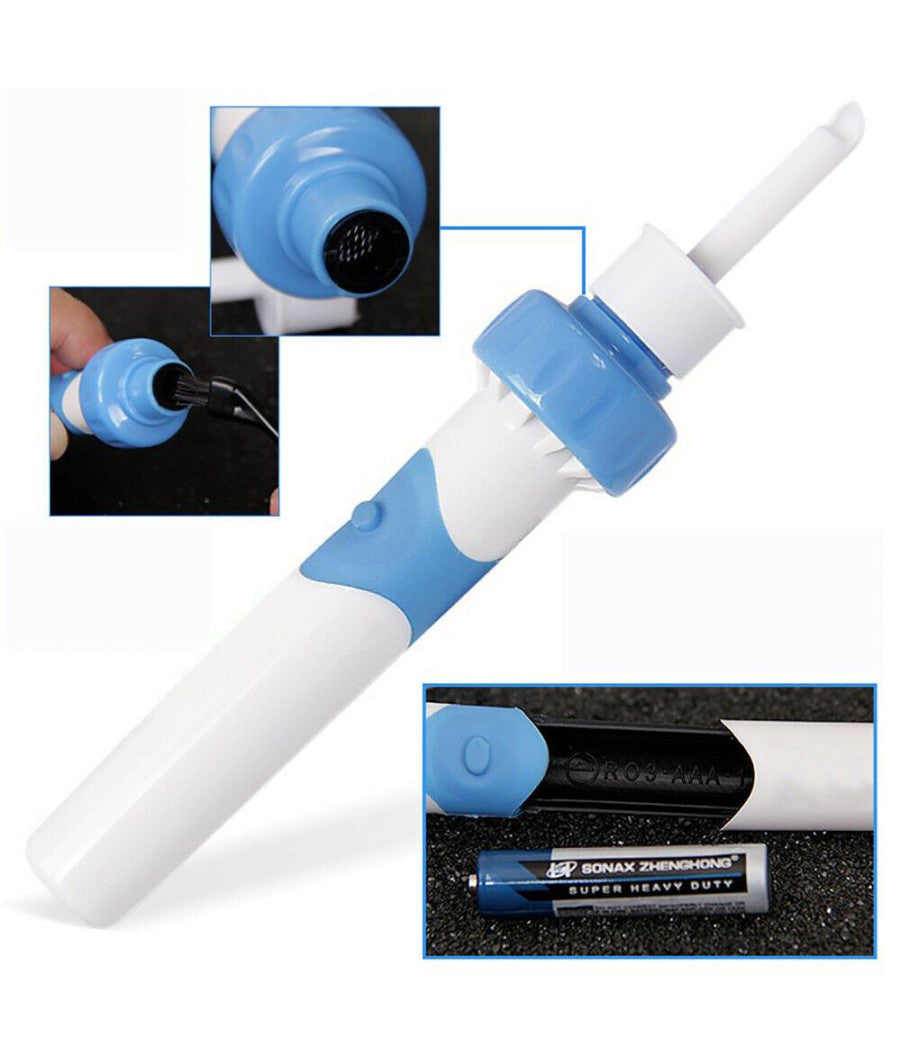 Pulisci Orecchie Aspira Elimina Rimuovi Leva Pulizia Cerume A Batterie Indolore         