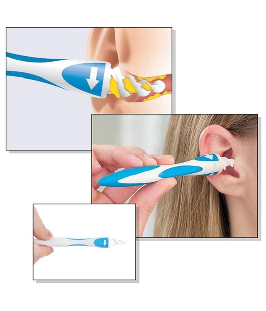 Pulisci Pulitore Per Orecchie Elimina Rimuovi Leva Cerume Cotton Fioc A Spirale         