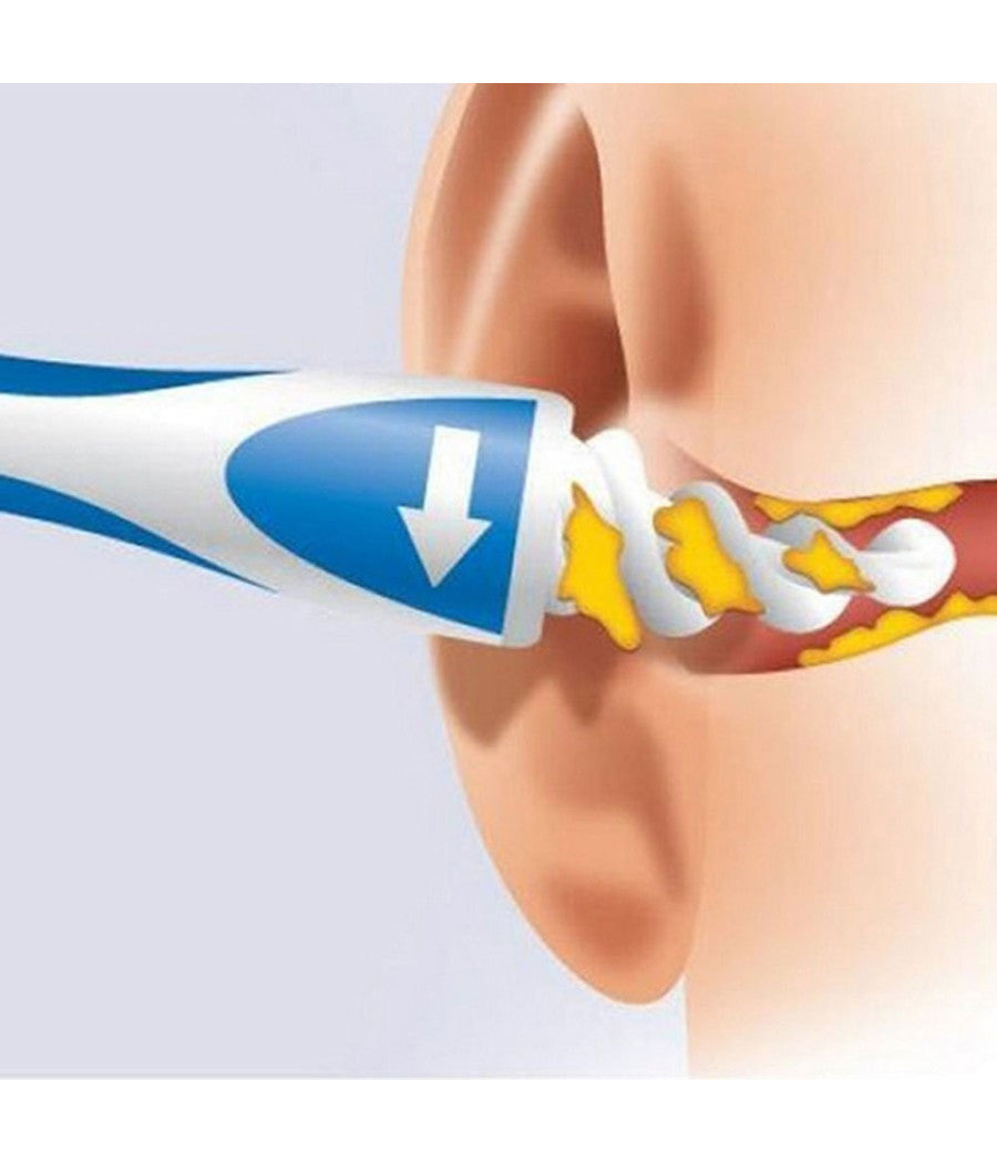 Pulisci Pulitore Per Orecchie Elimina Rimuovi Leva Cerume Cotton Fioc A Spirale         