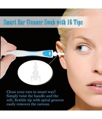 Pulisci Pulitore Per Orecchie Elimina Rimuovi Leva Cerume Cotton Fioc A Spirale         