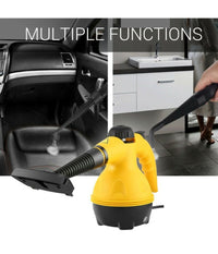 Pulitore A Vapore Elettrico Portatile Multiuso 1000 Watt 350ml 50°c Accessori         