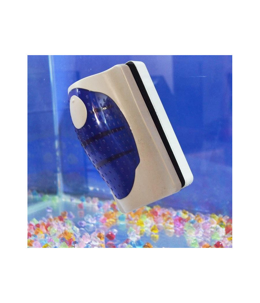 Pulitore Magnetico Tergi Vetro Per Acquario Spazzola Calamita Pulizia Rs-06         