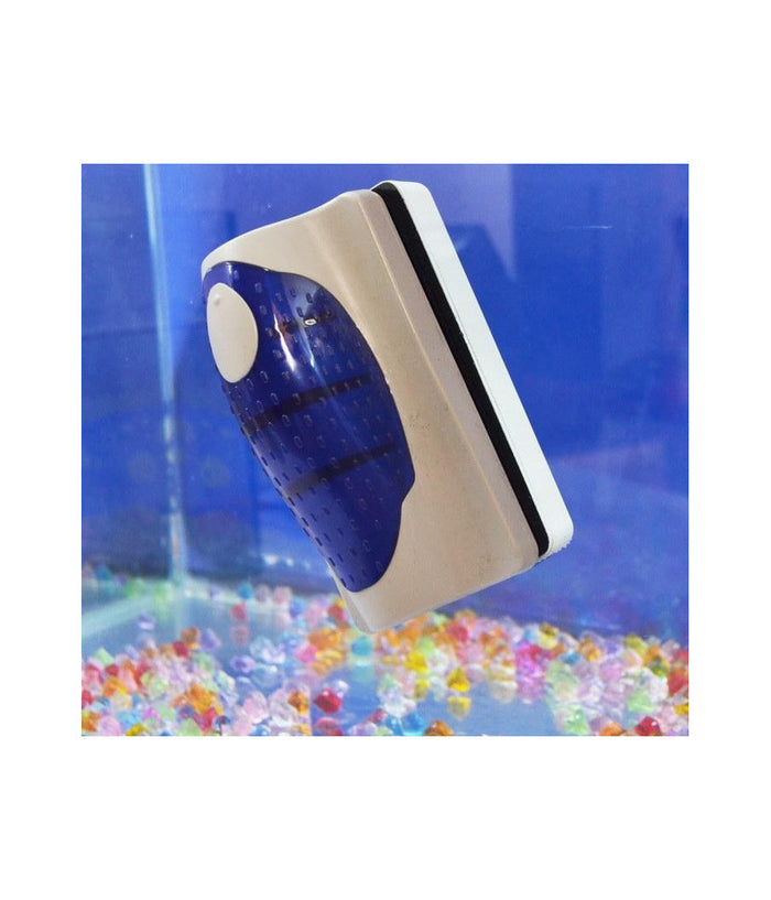 Pulitore Magnetico Tergi Vetro Per Acquario Spazzola Calamita Pulizia Rs-06         