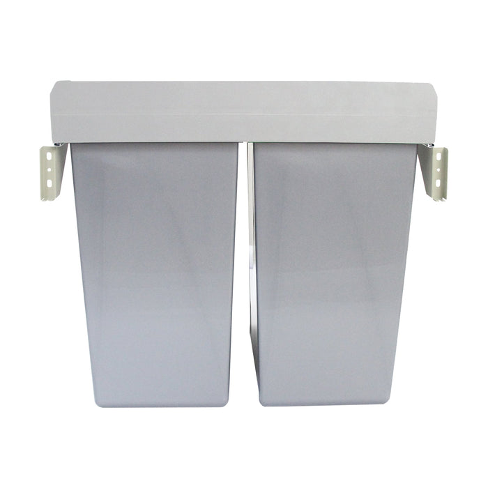 2 Contenitori della Spazzatura per Riciclo 90 Litri Capacità Max 25kg per Cucina