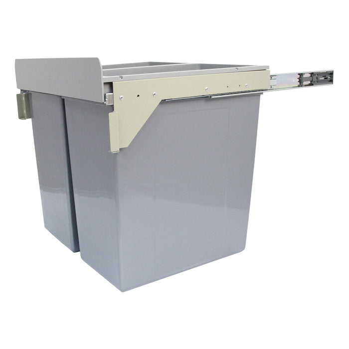 2 Contenitori della Spazzatura per Riciclo 90 Litri Capacità Max 25kg per Cucina