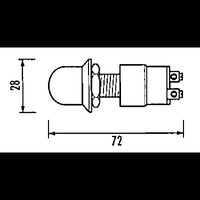 PULSANTE 30A CAPPUCCIO ROSSO