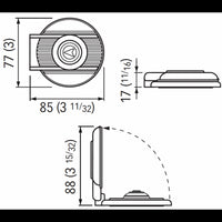 PULSANTE A PIEDE NERO DOWN