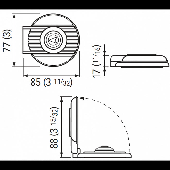 PULSANTE A PIEDE NERO UP