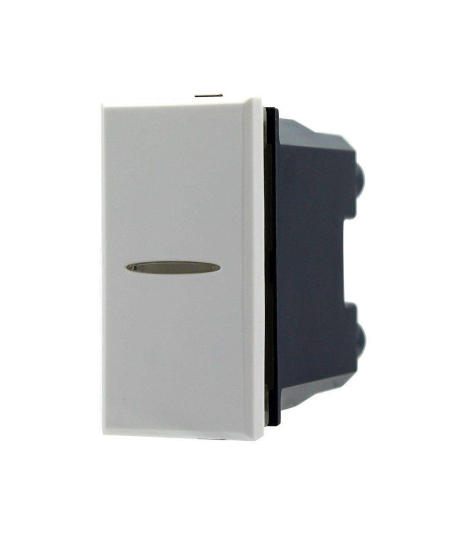 Pulsante Assiale 1p 16a Colore Bianco Compatibile Con Bticino Axolute         
