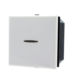 Pulsante Assiale 1p 2m 16a Colore Bianco Compatibile Bticino Axolute         