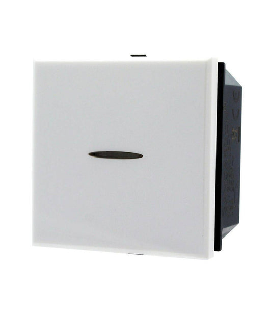 Pulsante Assiale 1p 2m 16a Colore Bianco Compatibile Bticino Axolute         