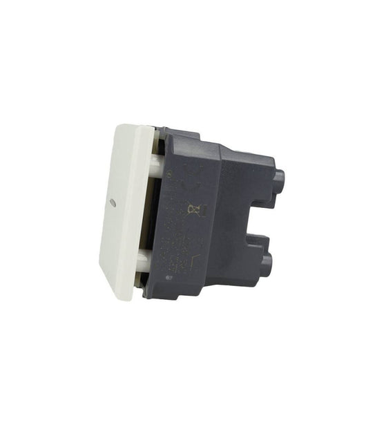 Pulsante Assiale 1p 2m 16a Colore Bianco Compatibile Bticino Axolute         