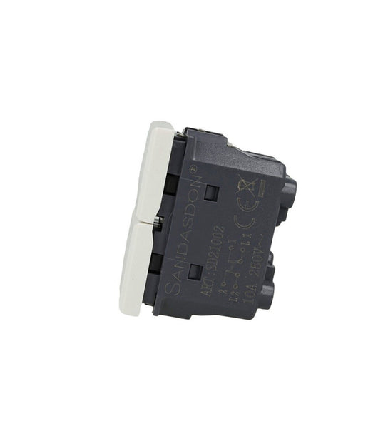 Pulsante Doppio Saliscendi 1p+1p Bianco Compatibile Con Bticino Axolute         