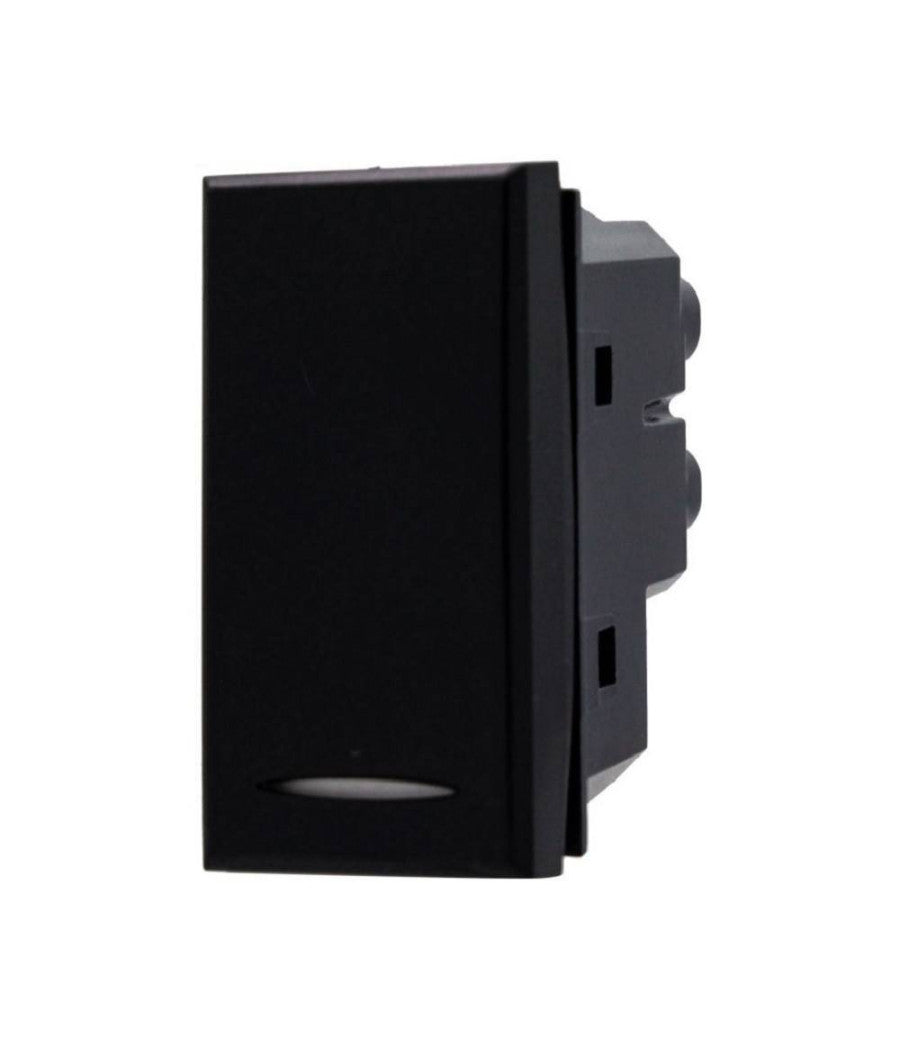 Pulsante No 1p 16a Colore Nero Compatibile Con Bticino Axolute         