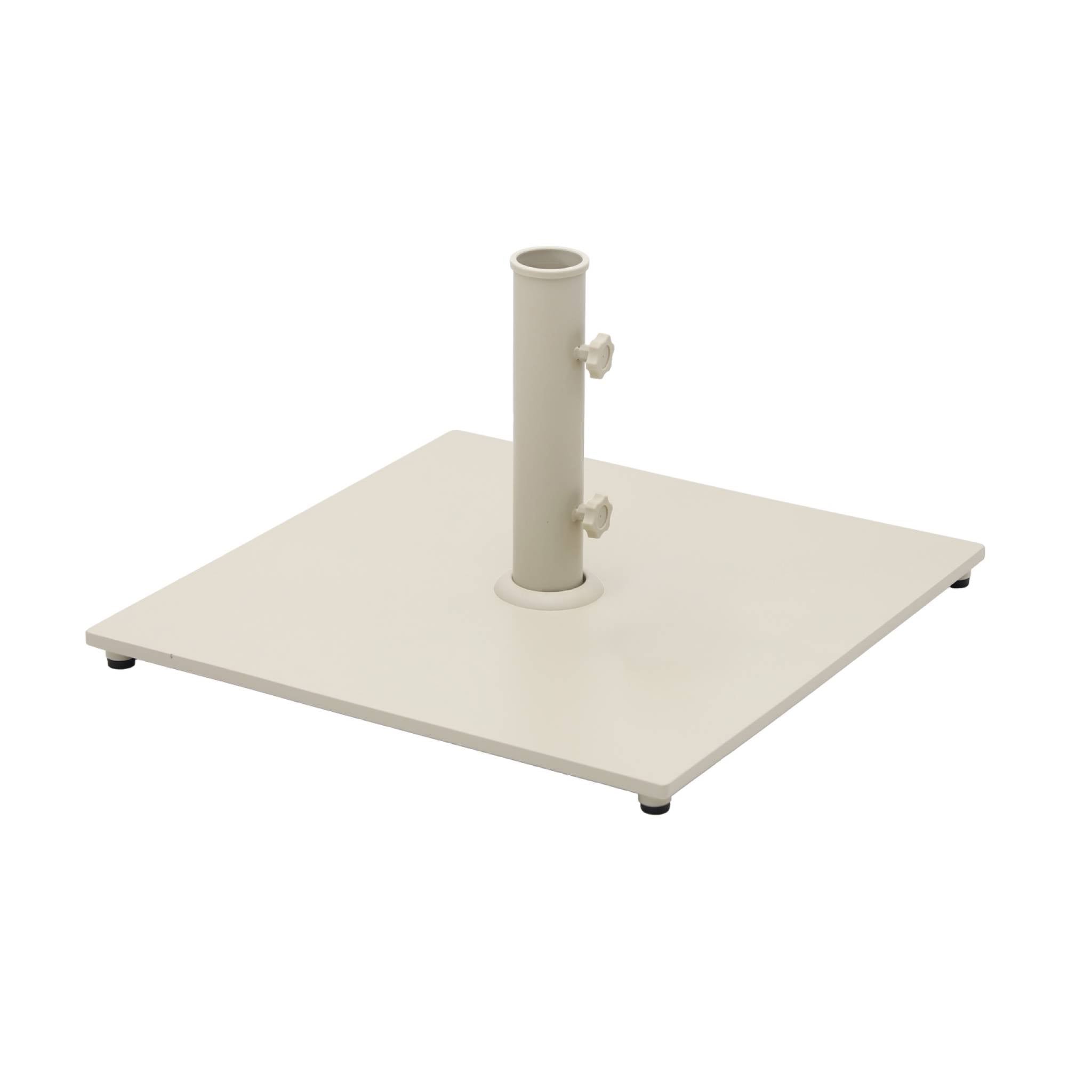 Base quadrata per ombrellone a palo centrale, beige
